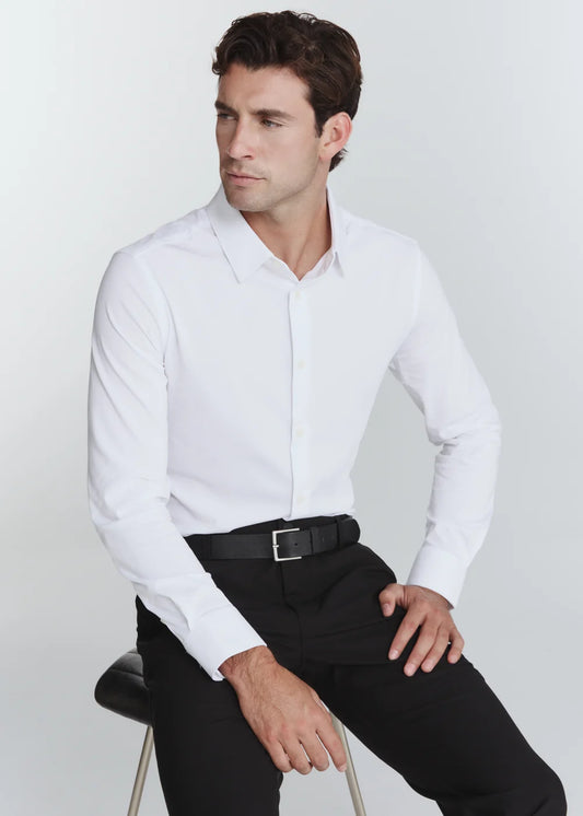 Girona Stretch Long-Sleeve Shirt – White