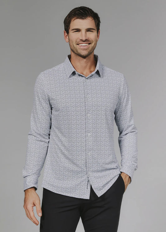 Madrid Performance Long-Sleeve Shirt – White