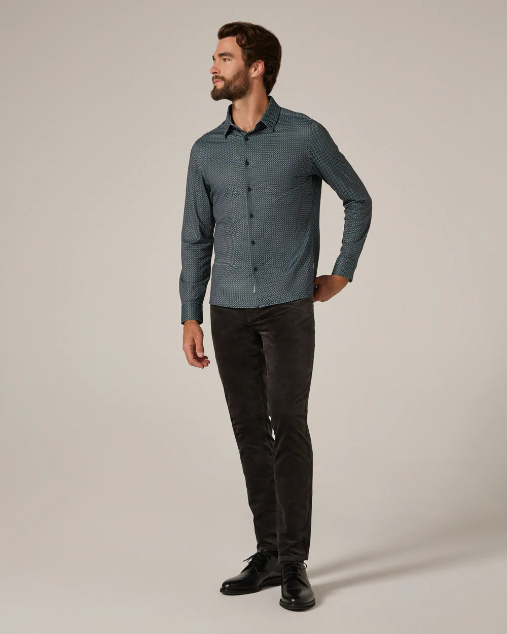 Warren Long Sleeve Shirt - Olive