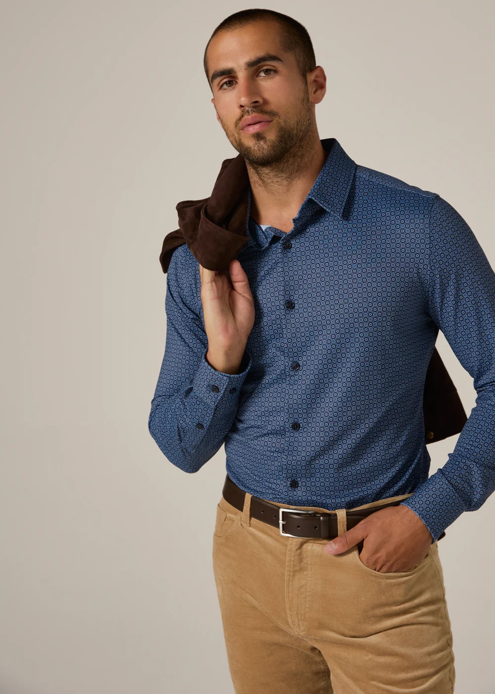Alba Long Sleeve Shirt - Navy