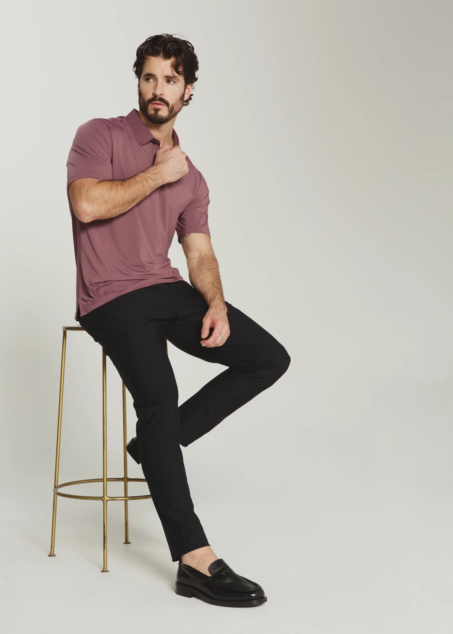 Dawn Performance Polo - Stone Rose