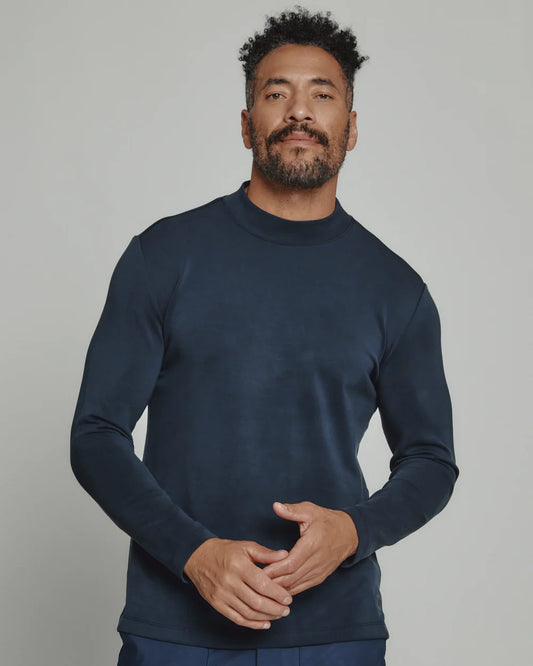 REV Mock Neck - Navy