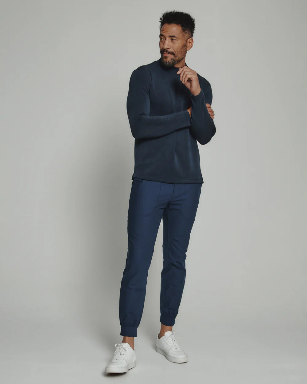 REV Mock Neck - Navy