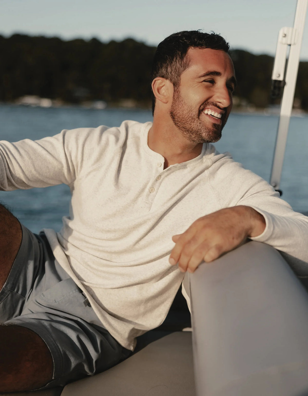 Puremeso Everyday Henley - Stone