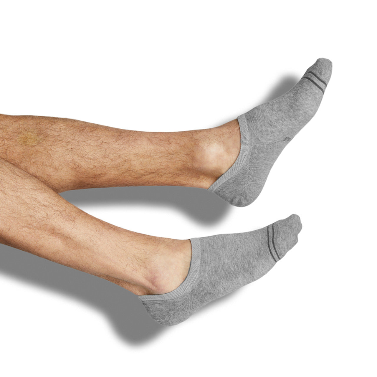 Cotton No Show Socks - Grey
