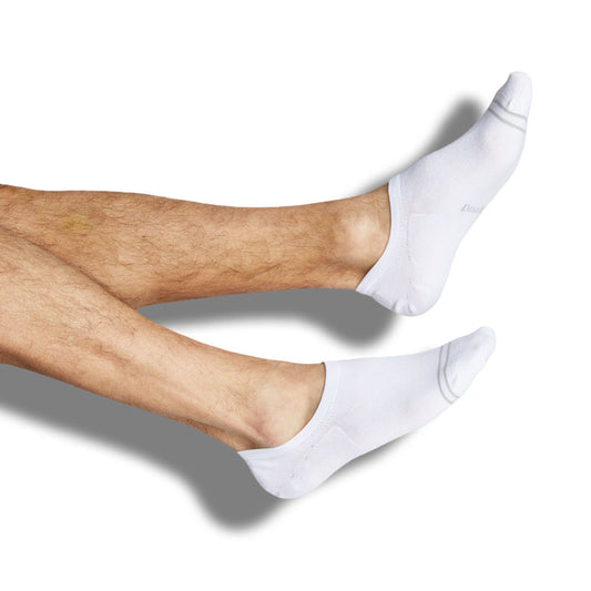 Cotton No Show Socks - White