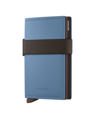 Secrid Bandwallet Matte - Steel Blue/Brown