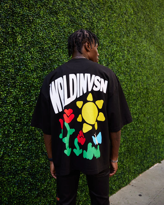 "Night & Day" Heavyweight Boxy Tee *Oversized