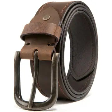 Men's Leather Belt - Tobacco