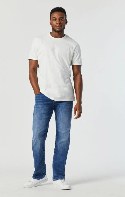 Marcus Slim Straight Jeans – Mid Foggy Feather Blue