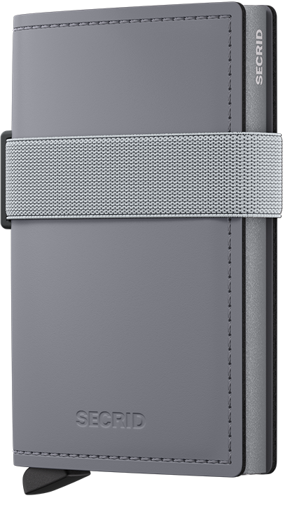 Leather Bandwallet Matte - Grey-Grey