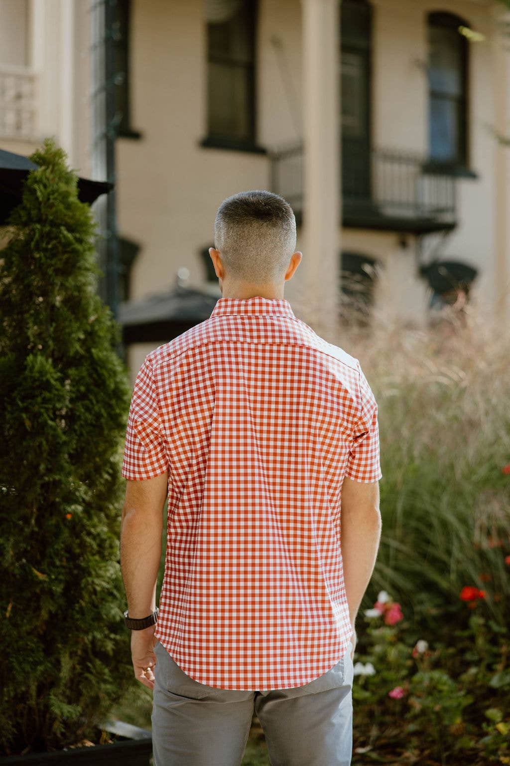 JD Buck Gingham Summer Button Up Shirt
