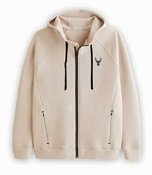Neo Yarn Hooded Zip Jacket
