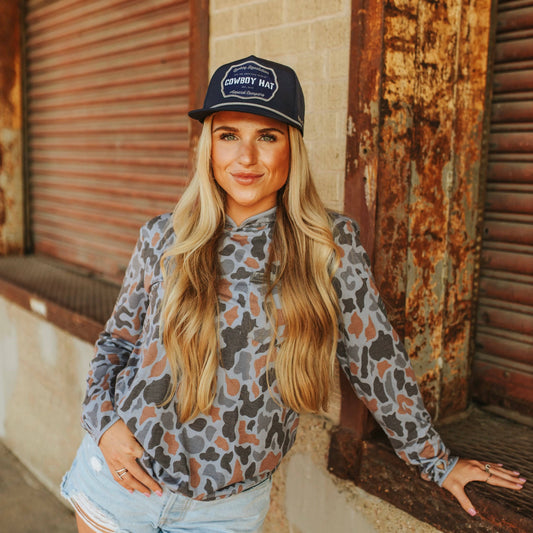 Cowboy Revolution Navy Cowboy Hat Performance Cap