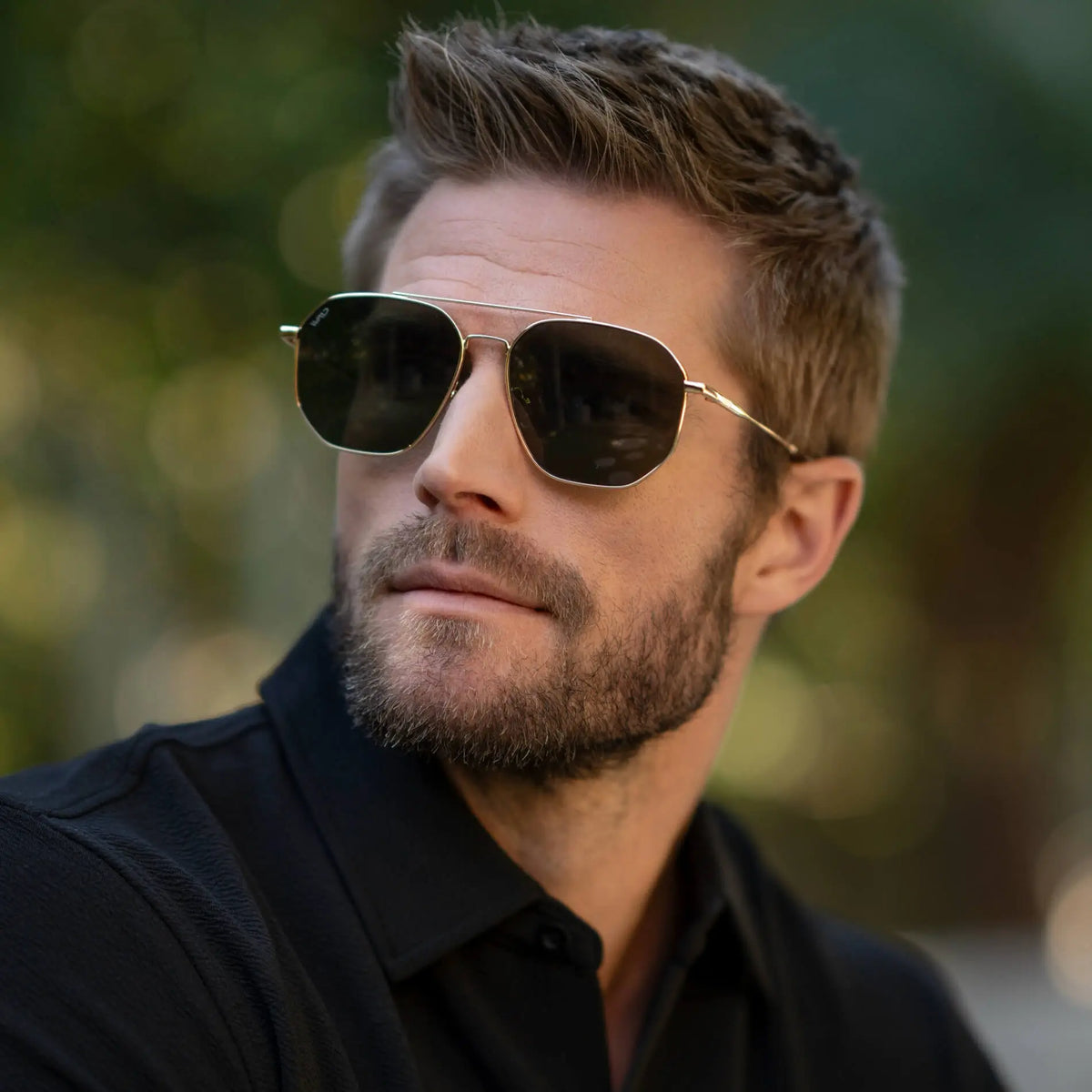 Emmett Polarized Sunglasses – Gold/Smoke Green