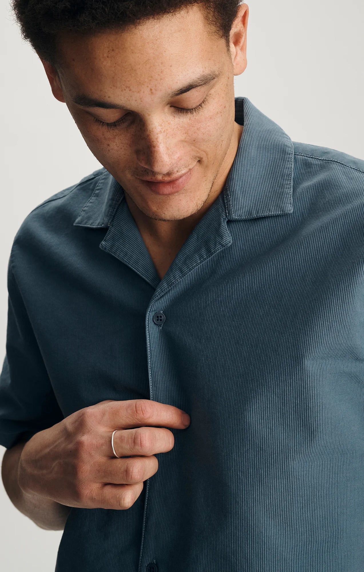 Camp Collar Short Sleeve Shirt