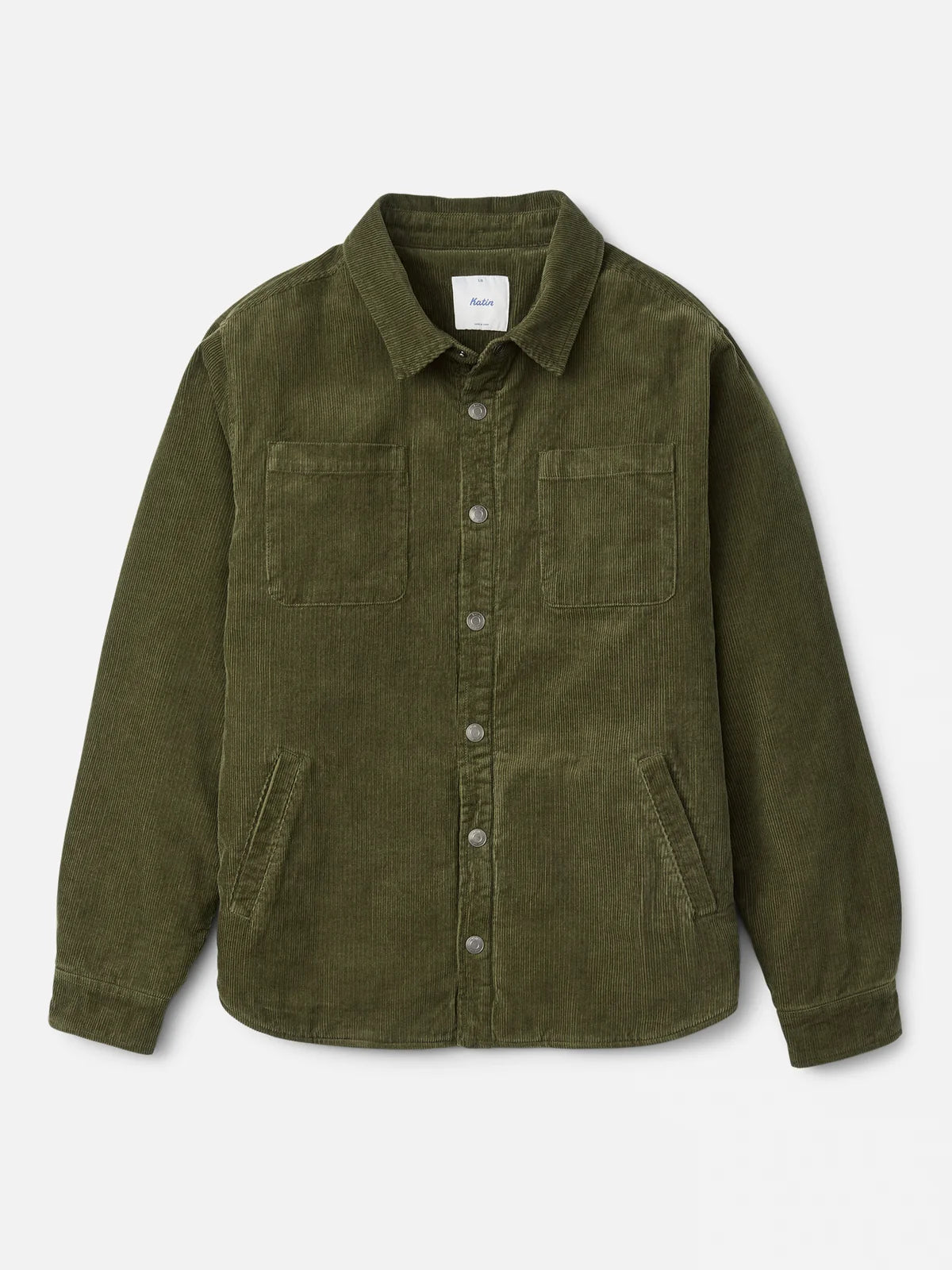 Harold Corduroy Shirt Jacket - Dark Olive