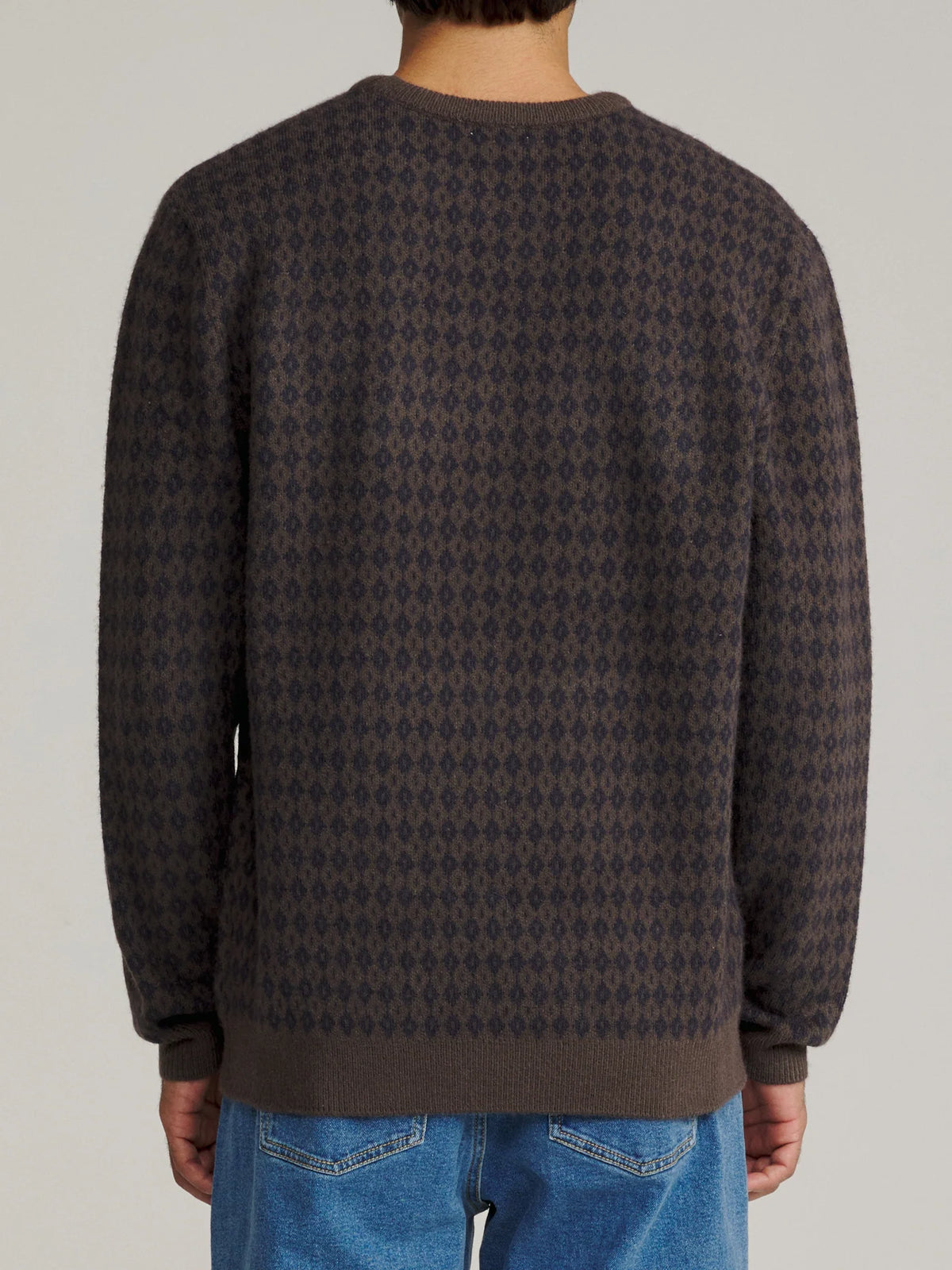 Check Sweater – Gray/Navy