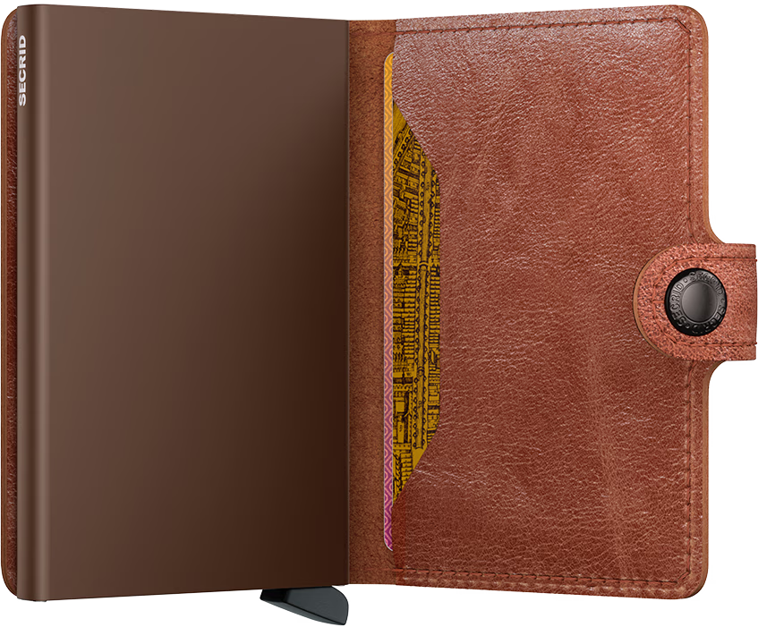Miniwallet Vintage - Cognac Brown