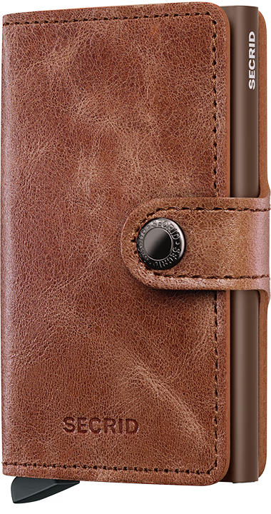 Miniwallet Vintage - Cognac Brown