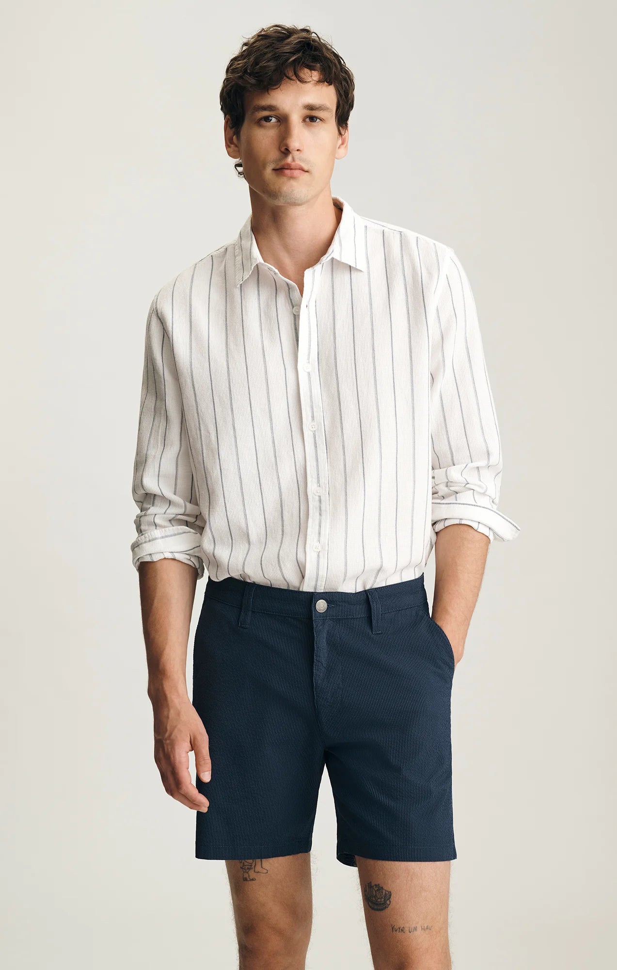 Nate Stripe Seersucker Shorts
