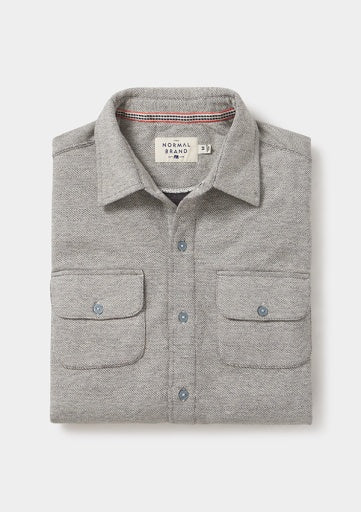 Textured Knit Shirt - Graphite by The Normal Brand, view 2