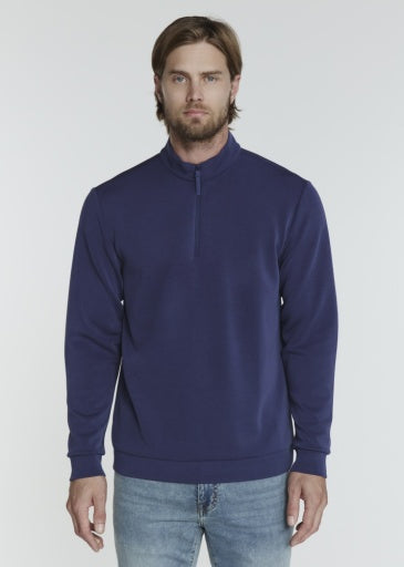 REV Quarter-Zip in Island Blue by 7Diamonds