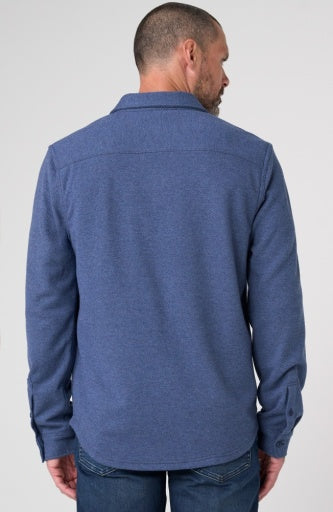 Liverpool Los Angeles Long-Sleeve Knit Button-Up Shirt in Blue Slate Multi