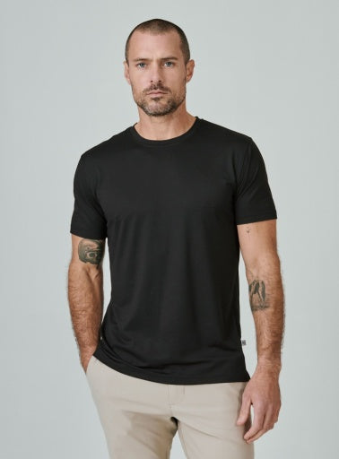 7 Diamonds CORE CREW NECK TEE - BLACK