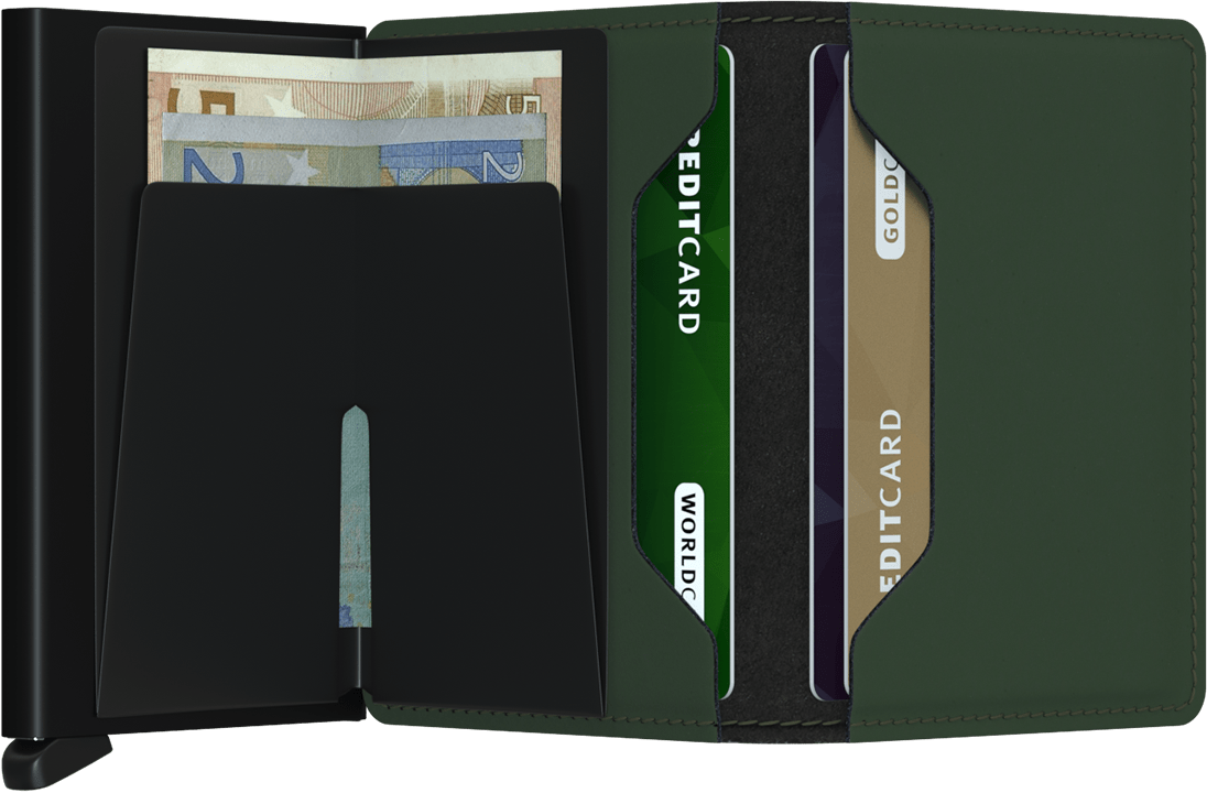 Slimwallet Matte - Green/Black