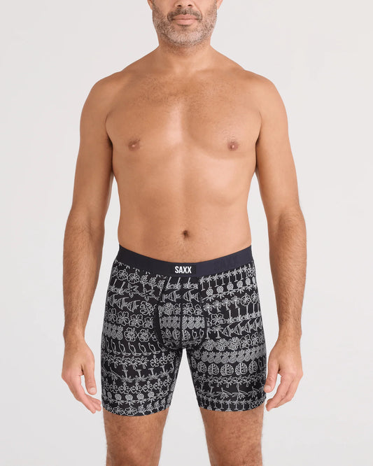 SAXX Vibe Xtra Boxer Brief – Island Lineup Black