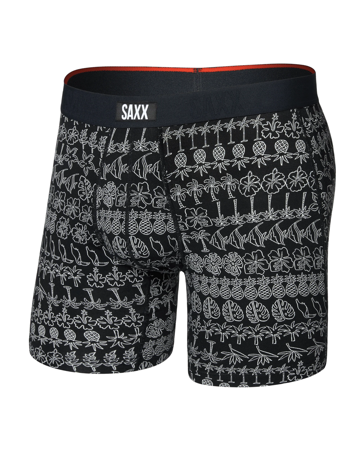 SAXX Vibe Xtra Boxer Brief – Island Lineup Black