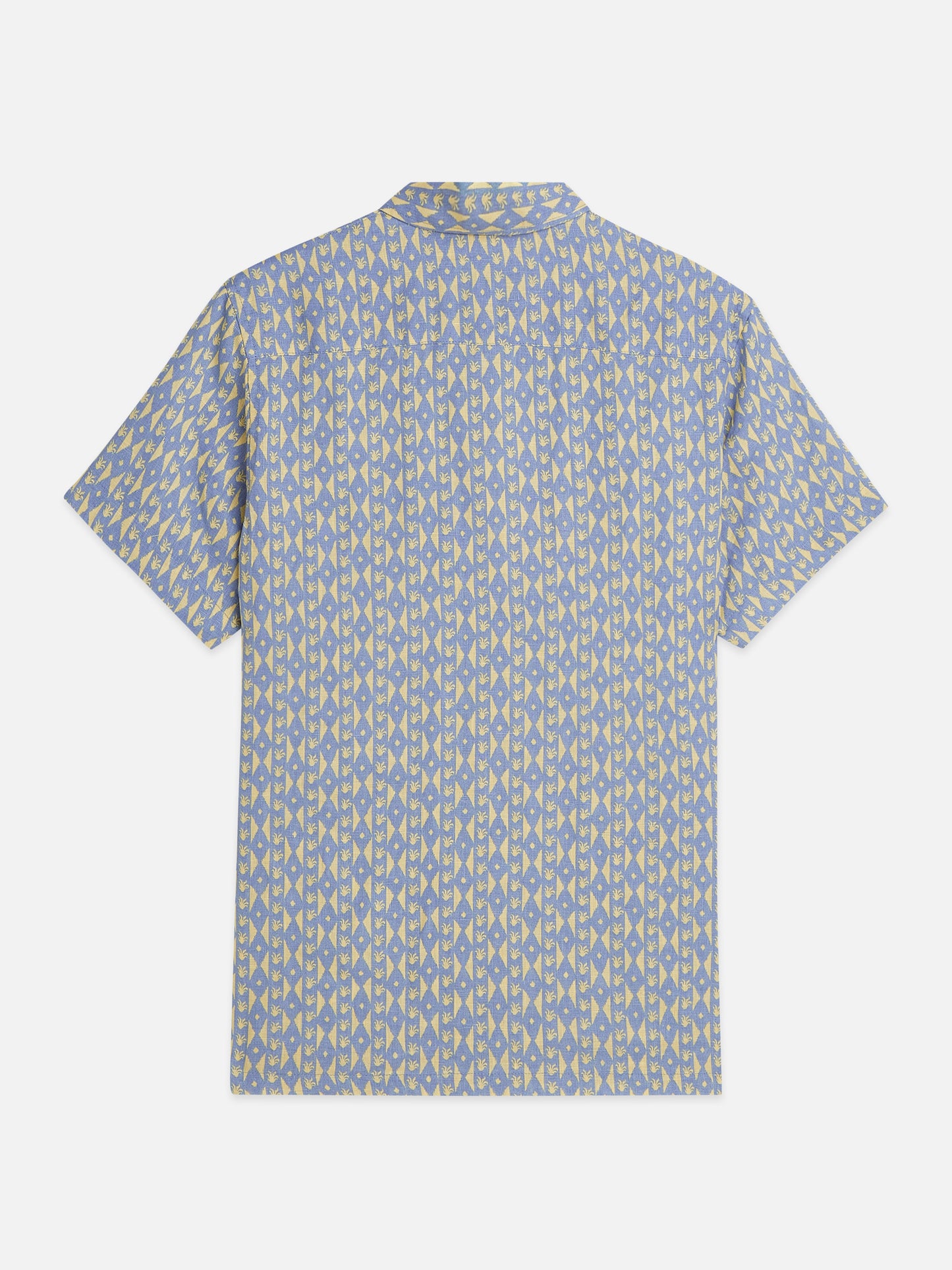 Printed Linen Short Sleeve Shirt