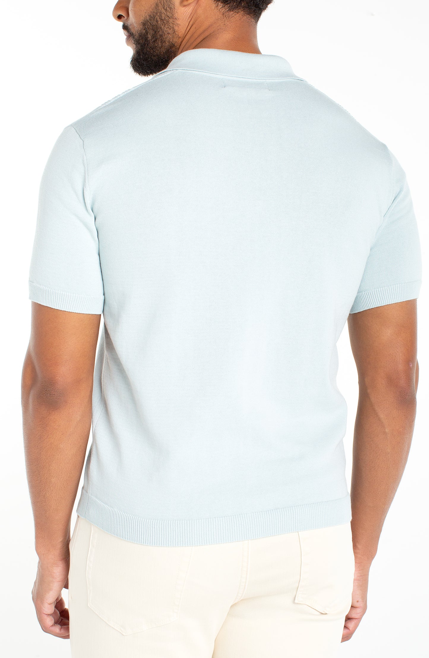 Cotton Sweater Knit Polo
