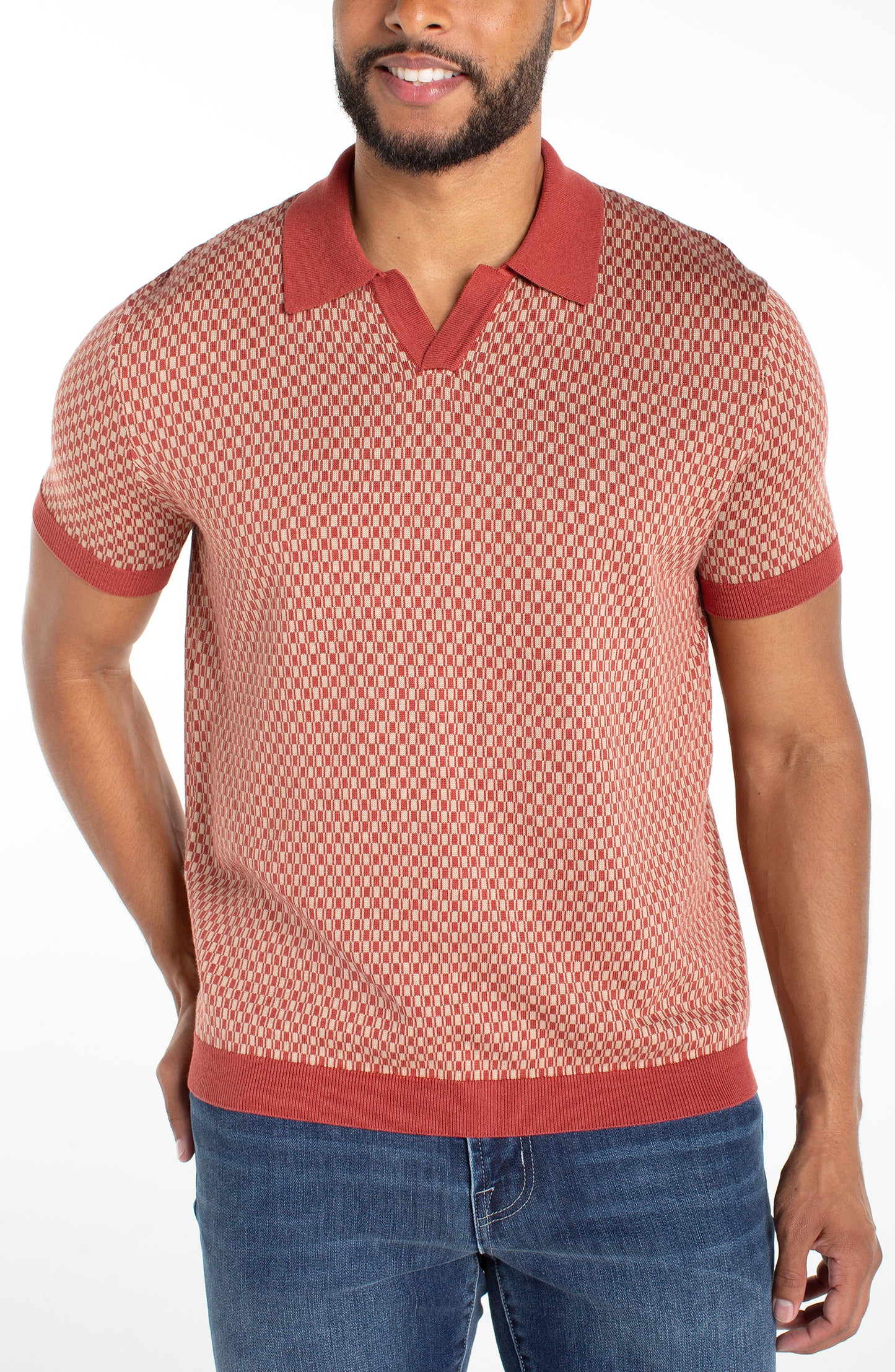 Johnny Collar Sweater Knit Polo
