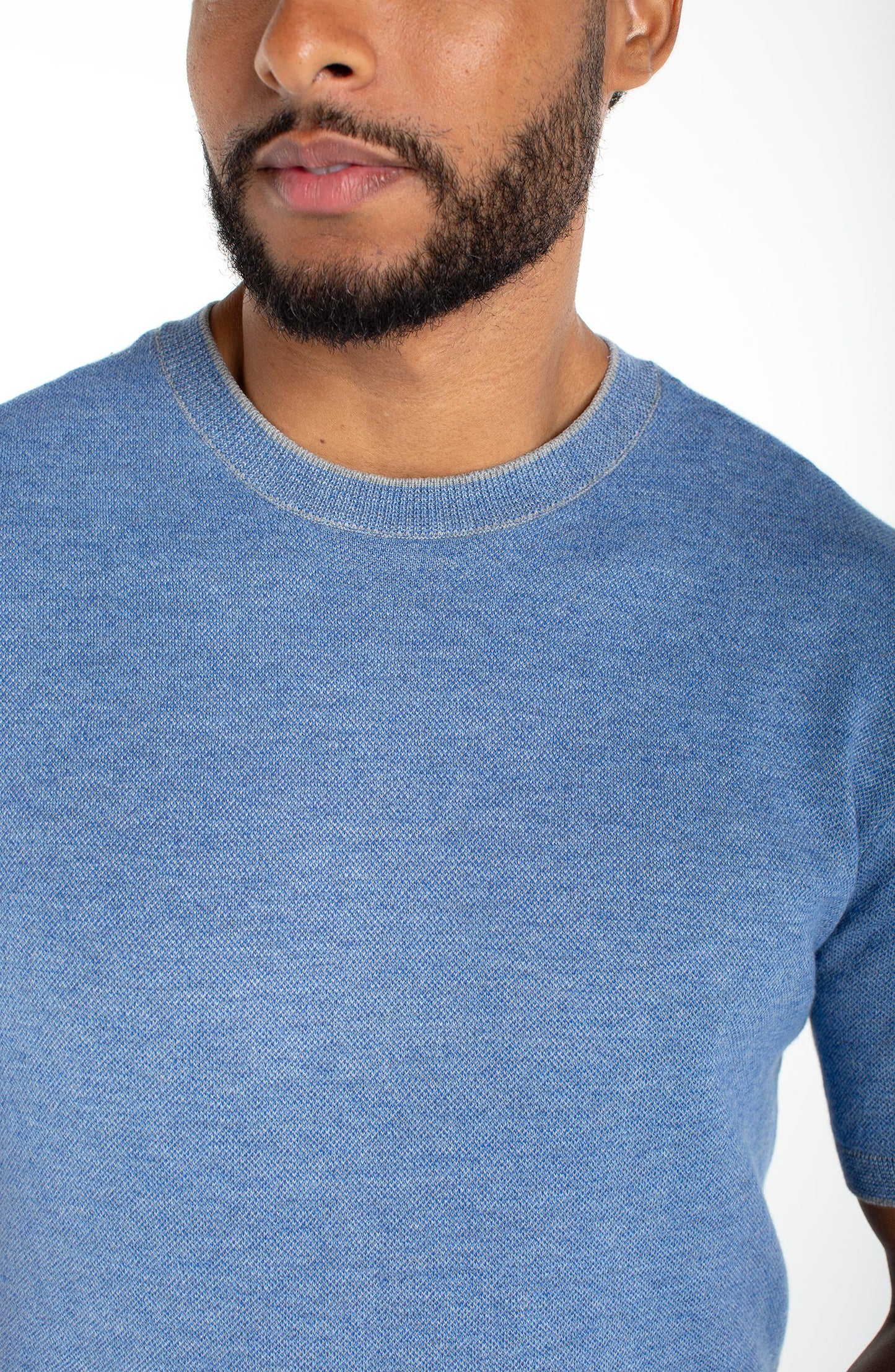 Sweater Knit Crew Neck Tee