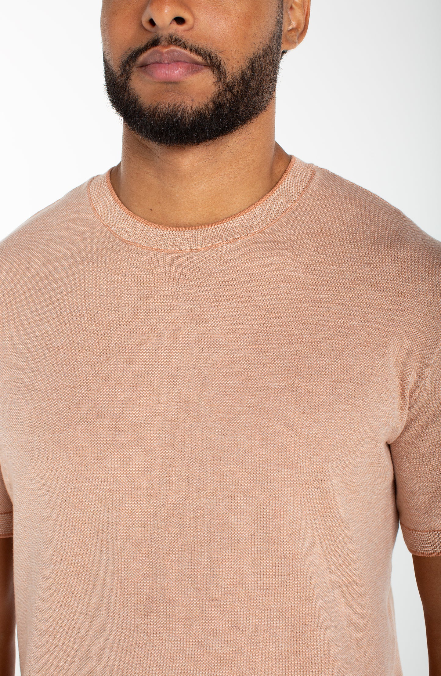 Sweater Knit Crew Neck Tee