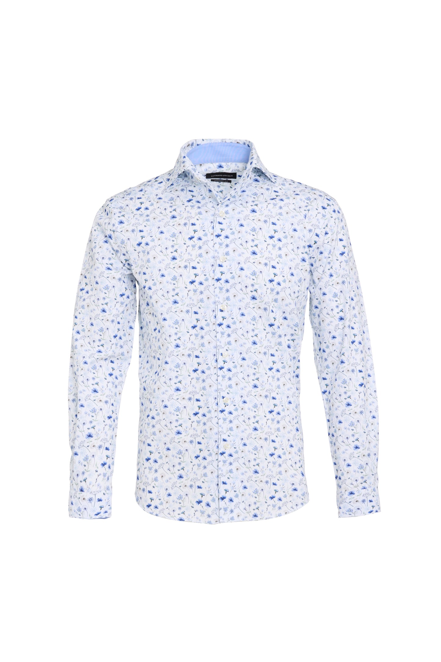 Floral Dobby Roll Collar Shirt