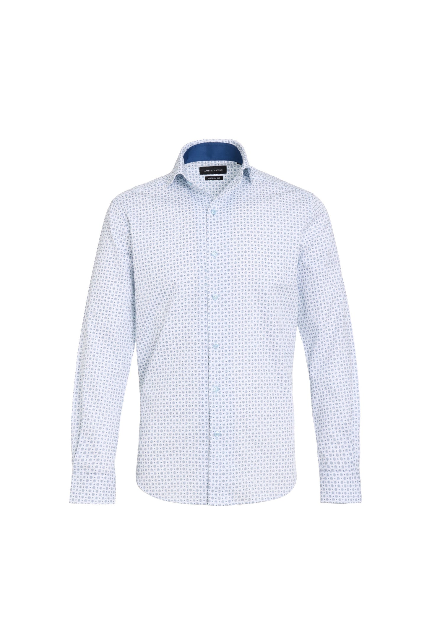 Geo Circle Dobby Roll Collar Shirt