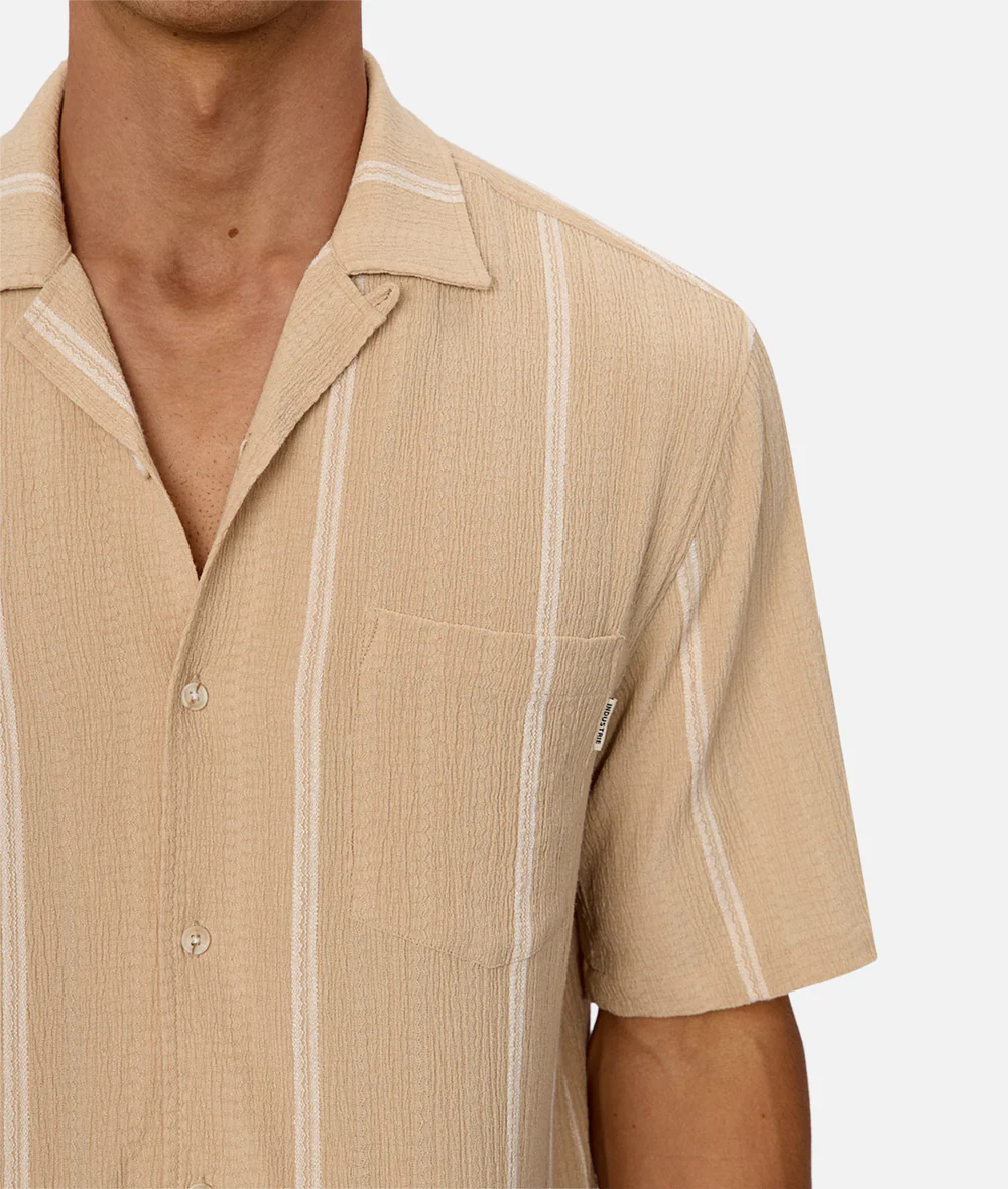 The Fullerton S/S Shirt - Saff/White