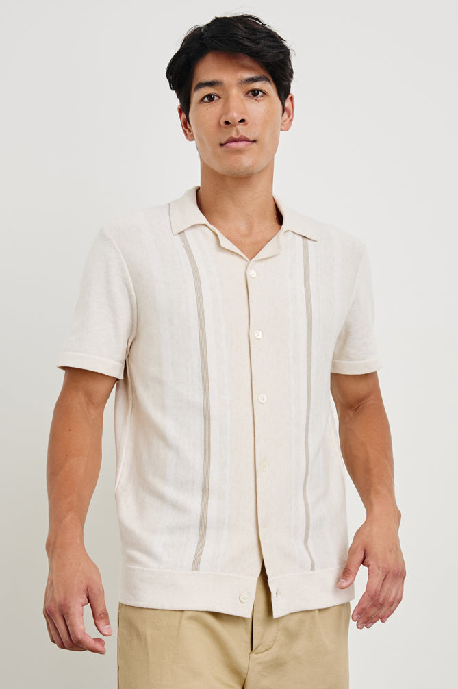 Silas Shirt - Latte/Multi