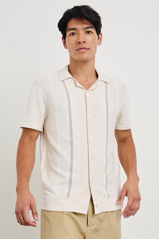 Silas Shirt - Latte/Multi