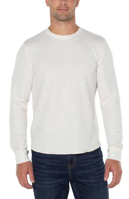 Long Sleeve Crew Neck - Cream
