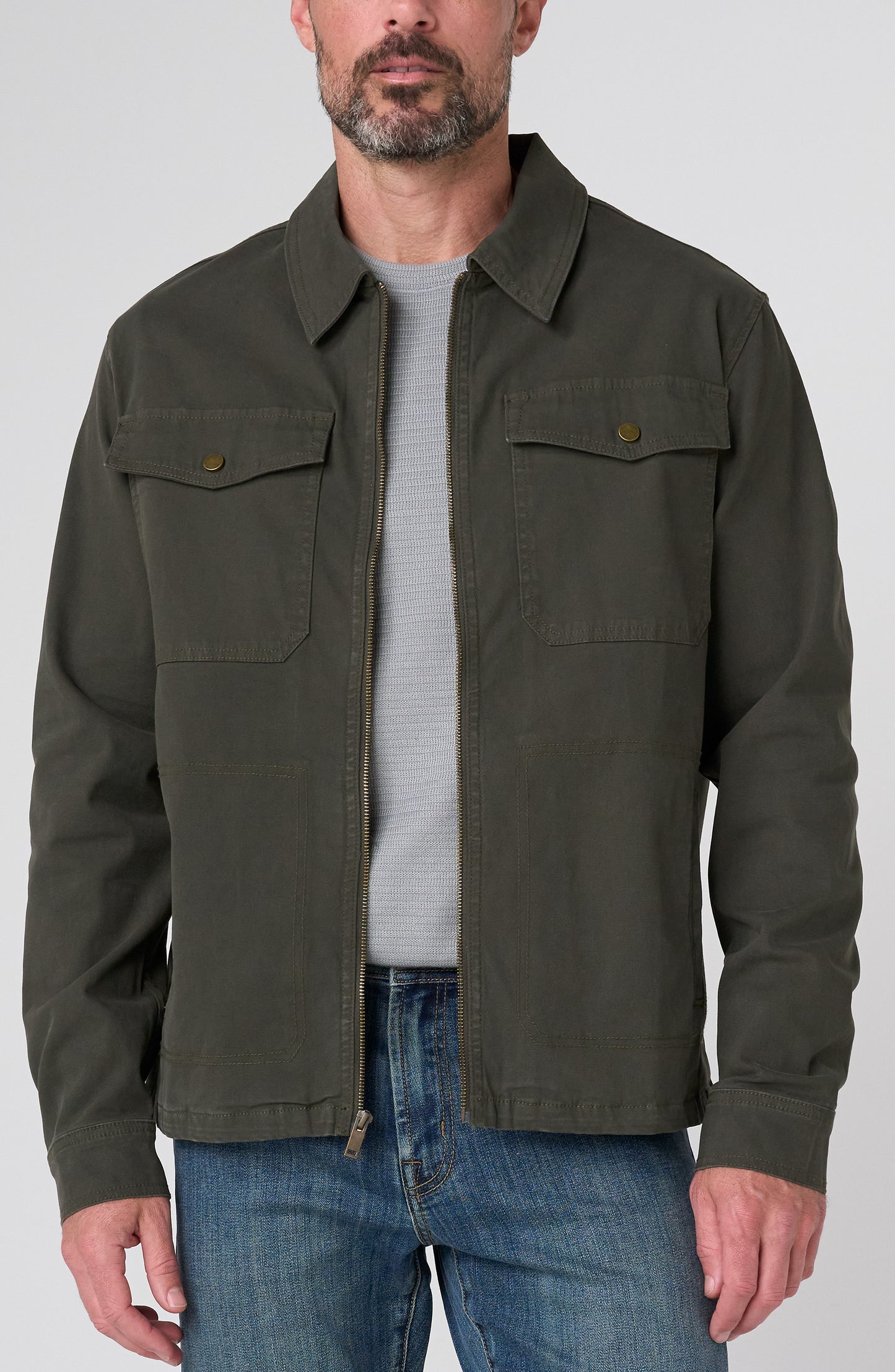 Zip-Front Trucker Jacket – Pine Grove