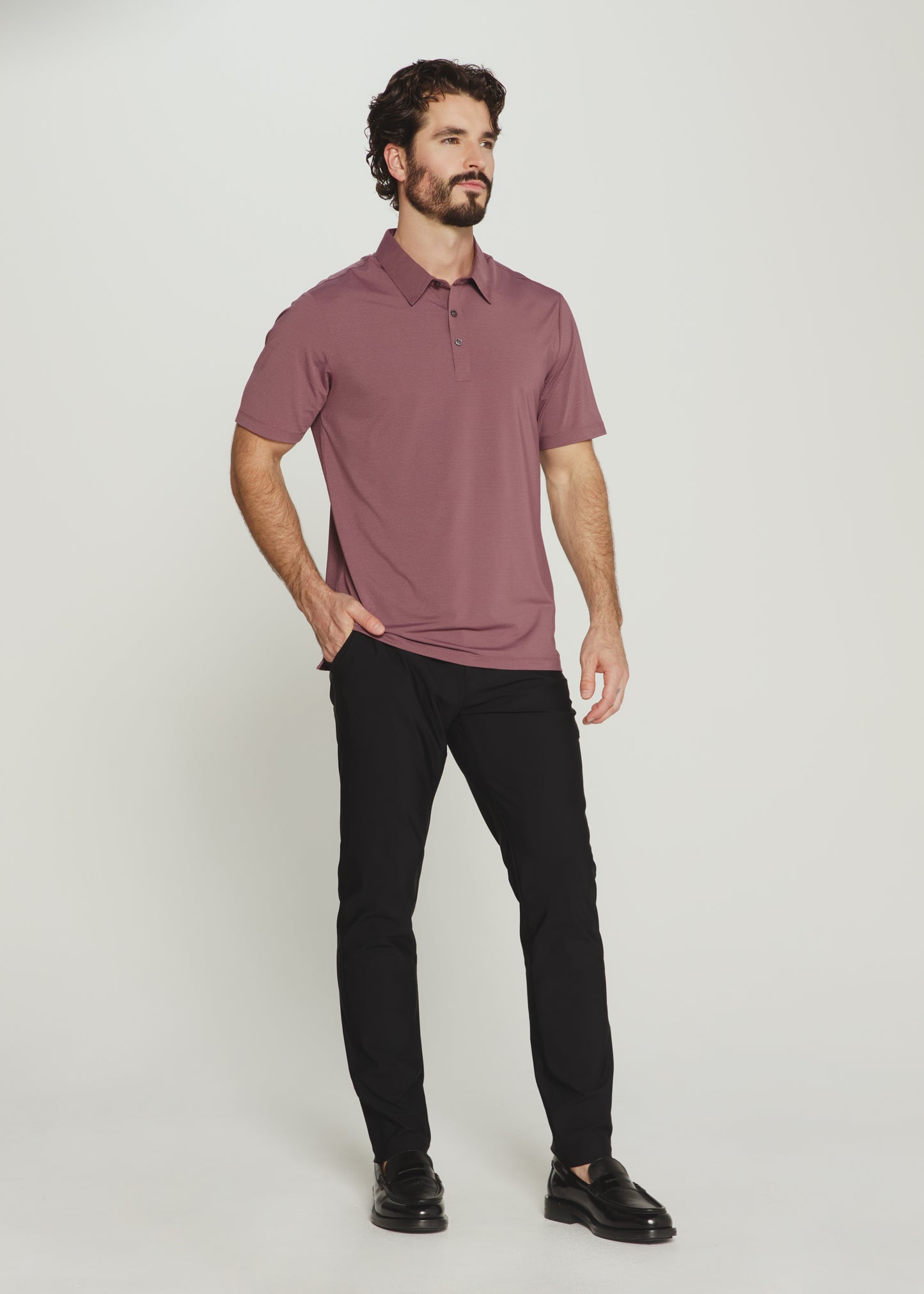 Dawn Performance Polo - Stone Rose