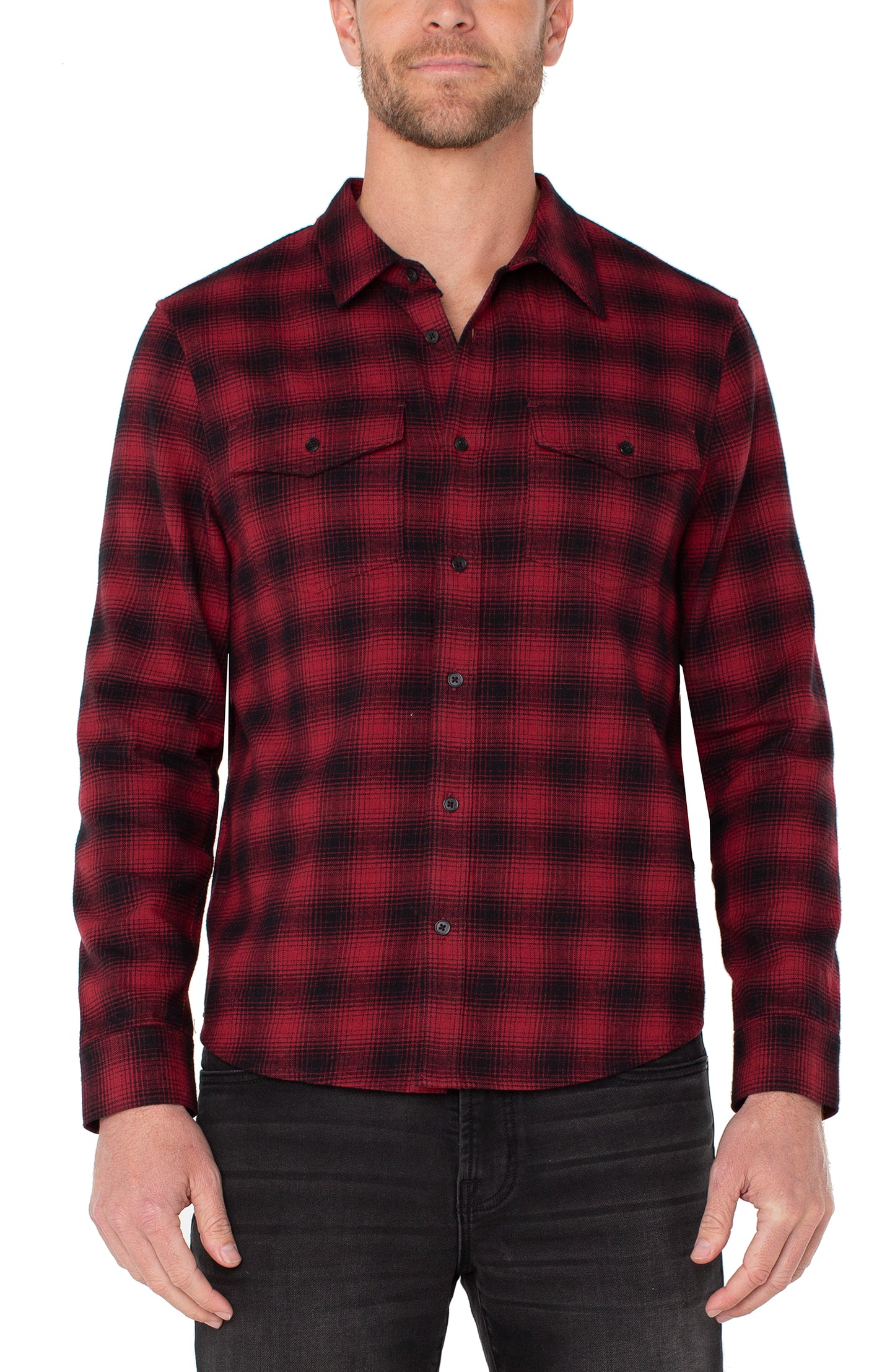 L/S Button Up Shirt Flap Pocket