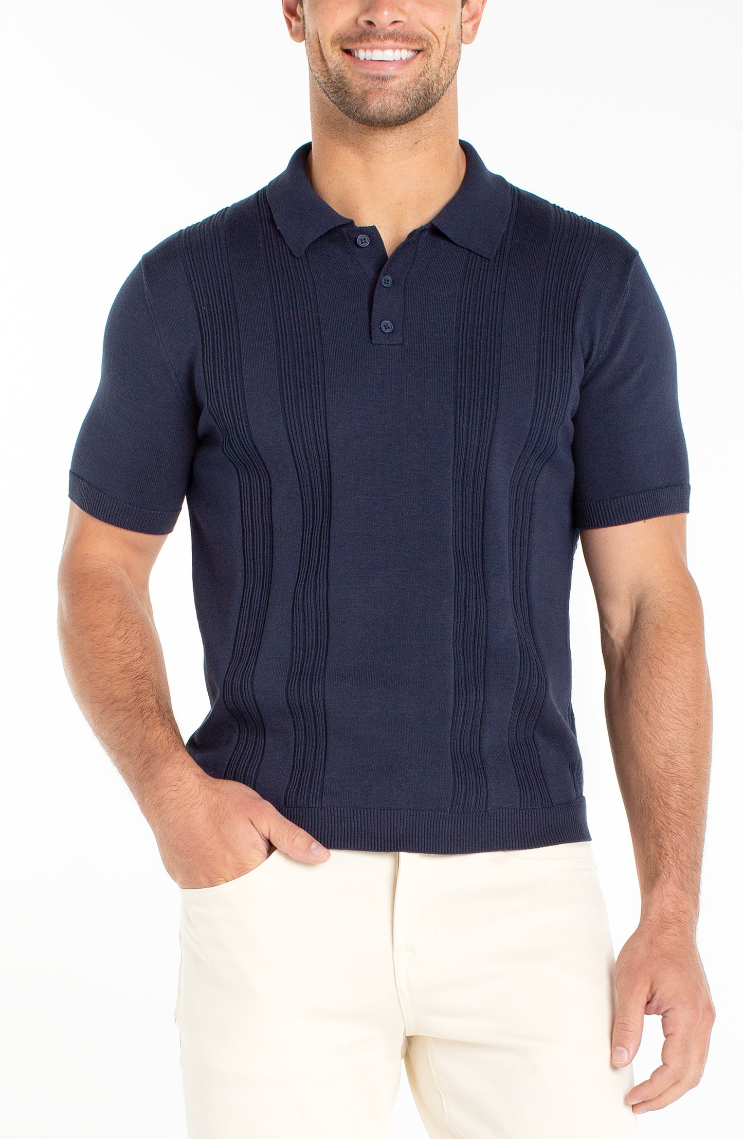 Cotton Sweater Knit Polo