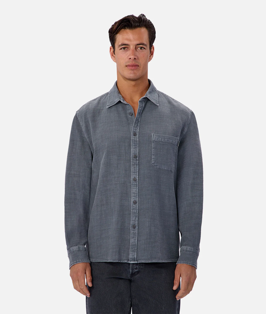 Lisbon Long Sleeve Shirt - Blue Steel