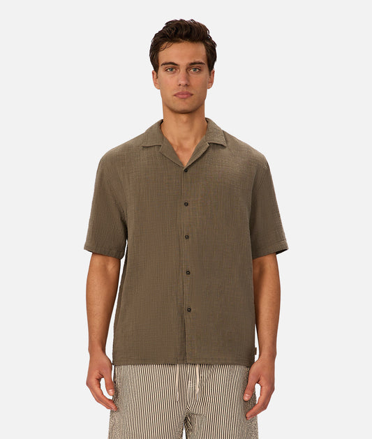 Seguro Textured Short Sleeve Shirt