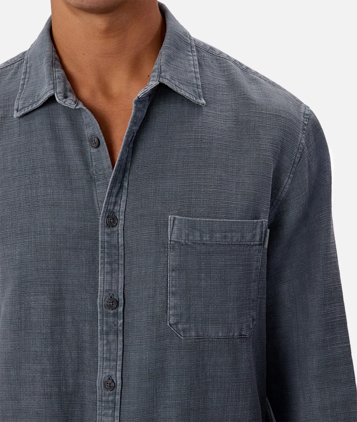 Lisbon Long Sleeve Shirt - Blue Steel